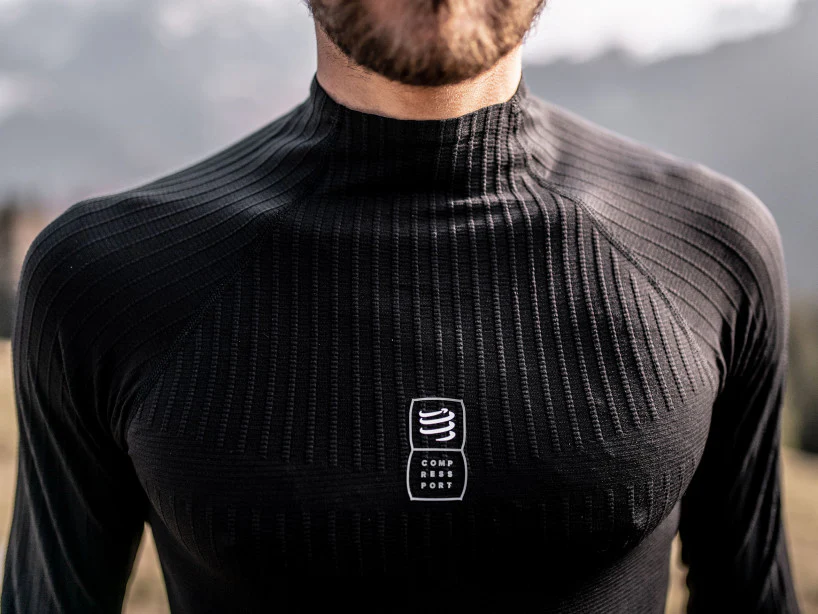 3D thermo 110g LS T-shirt Black - Image 4