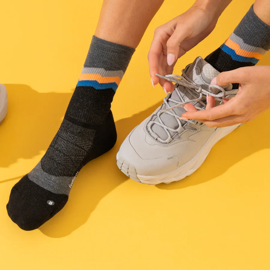 FEETURES M10 CUSHION MINI CREW Switchback Charcoal - Image 3